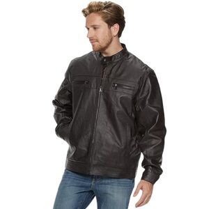 Vintage Leather Men's Moto Jacket